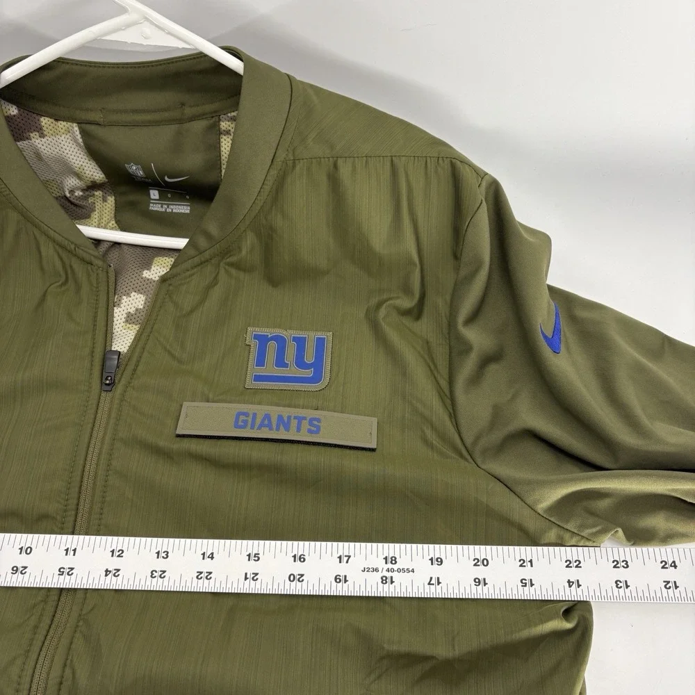 Nike Mens New York Giants Salute to Service Hybrid Jacket Mens Large Army Green